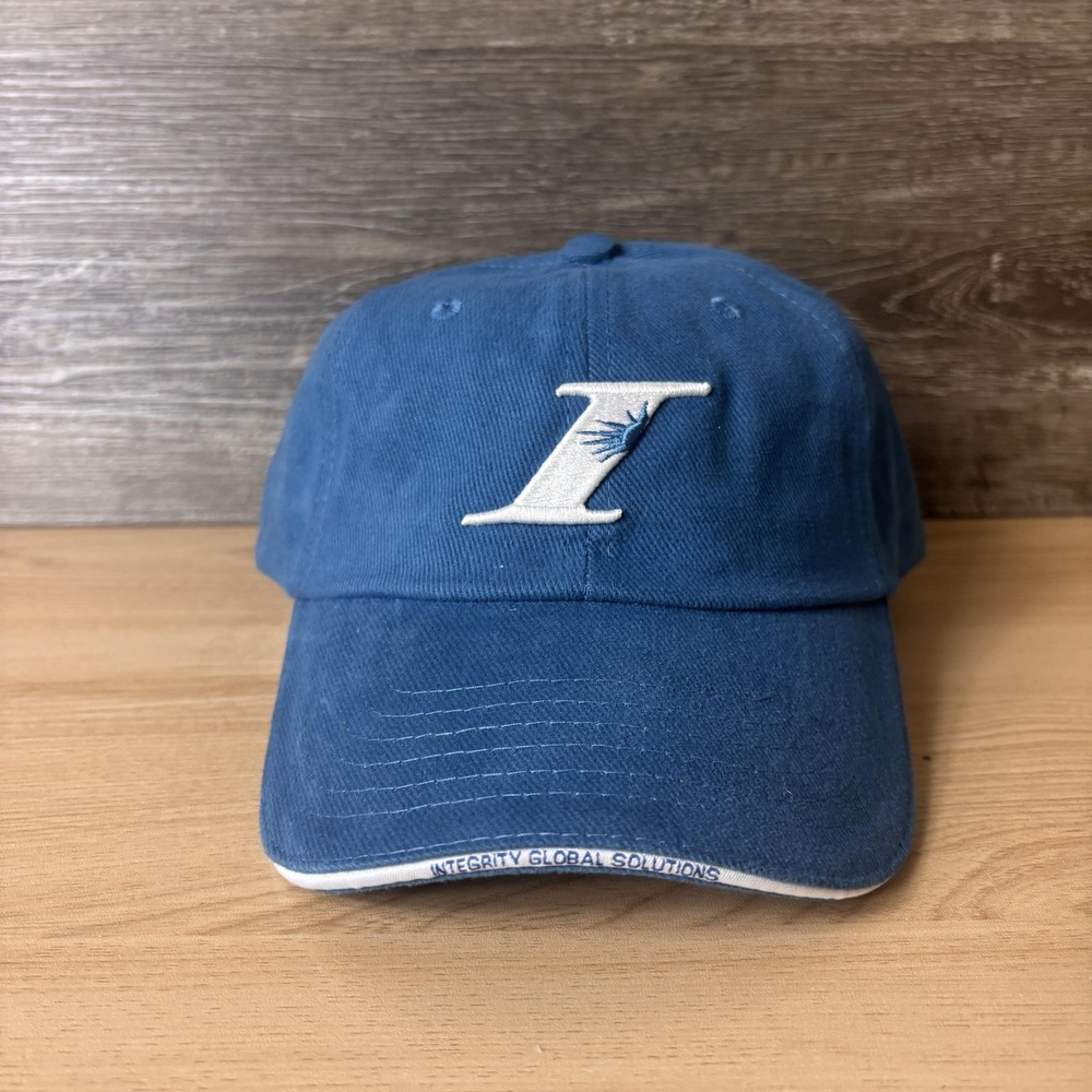 Integrity Global Solutions Hat Cap Strap Back Blue Embroidered Mens Advertising